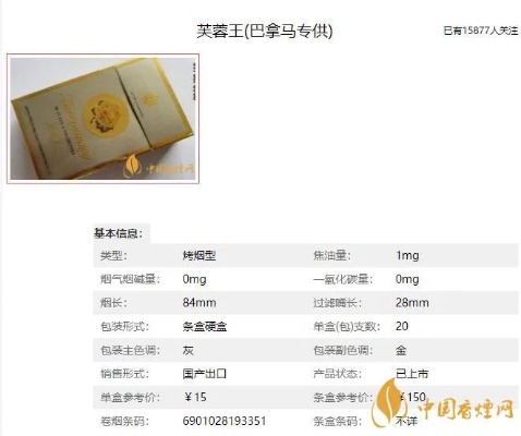 2021年芙蓉王香烟价格一览，最新市场定价及参考价值 - 1 - 635香烟网
