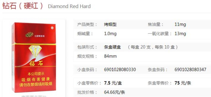 烟价揭秘！钻石香烟品牌一条一包价格解析 - 1 - www.680860.com微商资讯网