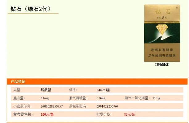 烟价揭秘！钻石香烟品牌一条一包价格解析 - 4 - www.680860.com微商资讯网