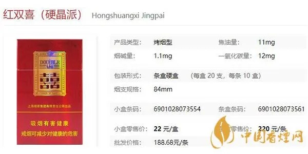 探索沪红双喜硬香烟，价格、品牌与包装规格解析 - 1 - www.680860.com微商资讯网